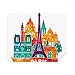 Castle Paris France Eiffel Tower Cleaning Cloth Screen Cleaner 2pcs Suede Fabric