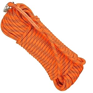 16mm Multifunctional Cord Safety Rope,10~200m Accessory Cord Equipment,for Camping, Hiking, Boating, Fishing, Caving, Engineering, Expansion (Color : Orange, Size : 16mm x 170m)