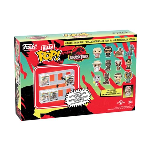 Jurassic Park Pack 4 figurines Bitty POP! Jurassic Park Mr. DNA 2 5 cm - vue 2