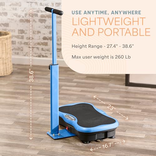 LifePro Vibration Plate Exercise Machine with Full Body Vibration Platform for Home Use (Blue, TrimLite) by LifePro - Image 7