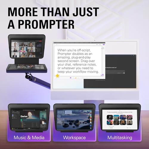Elgato Prompter, Teleprompter with Built-in Screen