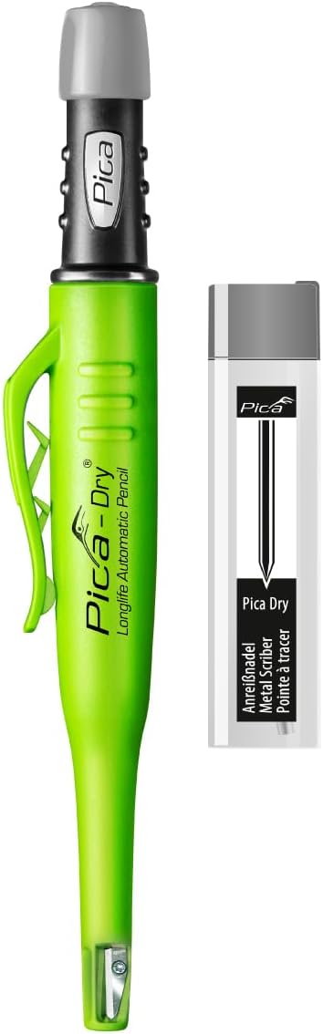 Pica Dry - Metal Set - Long-life Automatic Pencil & Metal Scraper Needle Set - The Complete Solution for Precision Metal Marking in Demanding Industrial Applications - Made in Germany