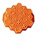 Agile-shop Bee Honeycomb Cake Mold Mould Soap Mold Silicone Flexible Chocolate Mold (Orange)