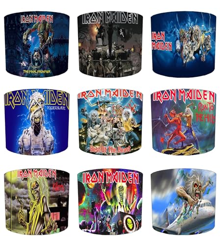 Image of Iron Maiden Rock Music Heavy Metal Band Lampshade in 9 Designs and 3 Sizes for Ceiling Light Shade Pendant or Table Lamp