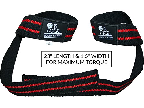 Lifting Straps (2 Pairs/4 Straps) For Weightlifting/Cross Training/Workout/Gym/Powerlifting/Bodybuilding-Support For Women & Men - Premium Quality Equipment & Accessories -Avoid Injury (Red/Orange) #TOP4