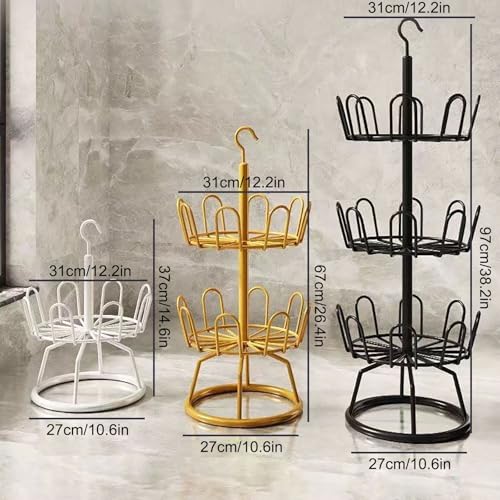 Zapatero giratorio de 360°, carrusel que ahorra espacio para zapatos, elegante solución de almacenamiento para el hogar y el armario, y fácil de usar