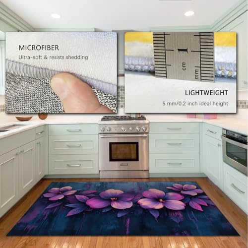 Tapis fleuri violet pour sublimer votre bureau à la maison - 5