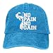 Produktbild AOHOT Herren Damen Baseball Caps,Hüte, Mützen, Classic Baseball Cap, No Pain No Gain Denim Baseball Caps Hat Adjustable Cotton Sport Strap Cap for Men Women