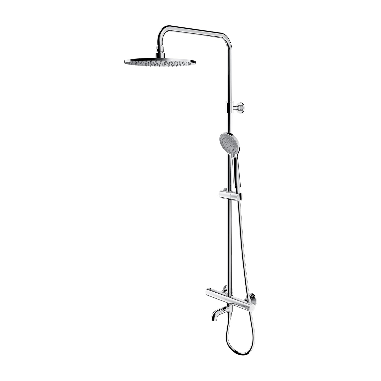 Omnires Y1234ALCR, Sistema termostático de bañera de superficie Y, Chrome