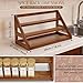 Nurtopia Bamboo 3 Tier Spice racks, Kitchen Seasoning Spices Rack, Spice Organizer, Suitable for Spice Organizers Such as Sitchen Countertops, Stoves, Sorage Rooms (XXL)