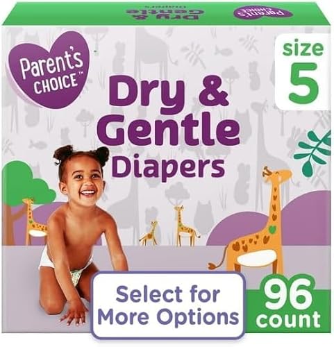 Parent's ~Choice Dry & Gentle Diapers, Size 5 (Count of 96)