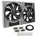 Derale Performance 16838 Gray/Black High Output Dual Radiator Fan
