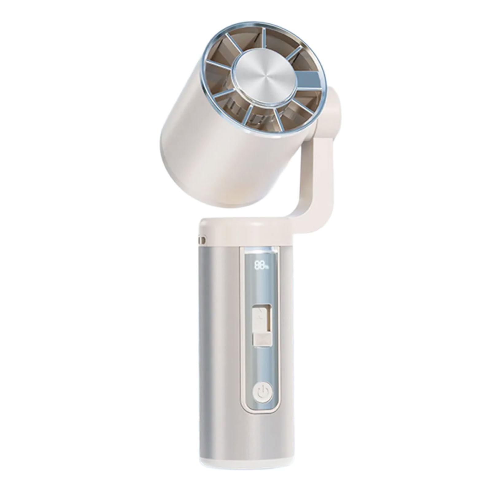 Kalttoy Portable Handheld Cooling Fan Rechargeable 199 Speed Handheld Desk Fan for Offices, Travel, Outdoor Camping Enduring Low Noise Small