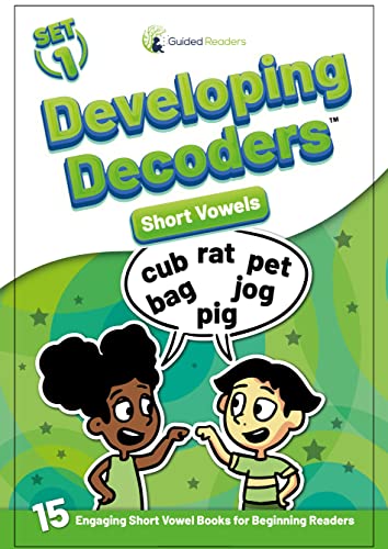 Decodable Readers: 15 Short Vowel Phonics Decodable Books for Beginning Readers Ages 4-7 Developing Decoders (Set 1)