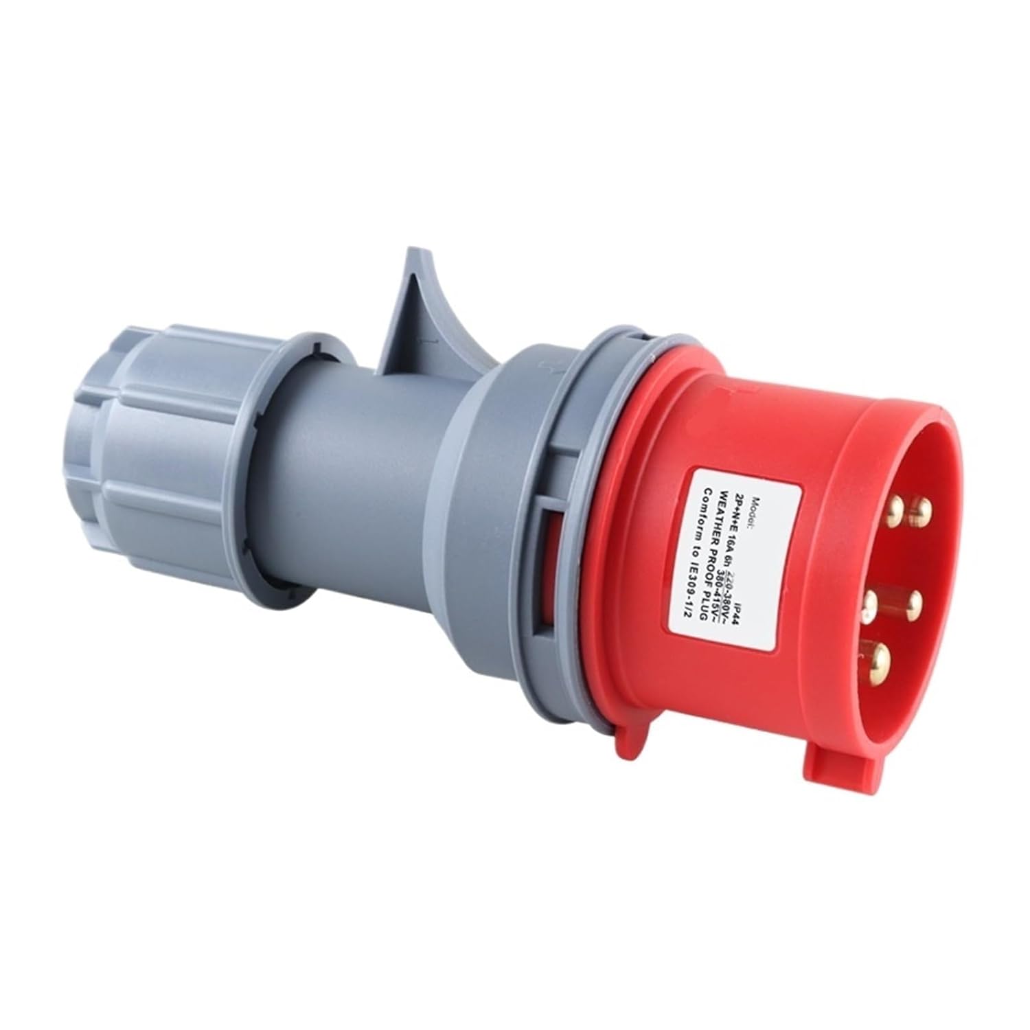 Industrial Plug and Socket 5 Holes 16A Docking Aviation Waterproof and dustproof Non-Explosion-Proof Connector Three-Phase Power(Plug)