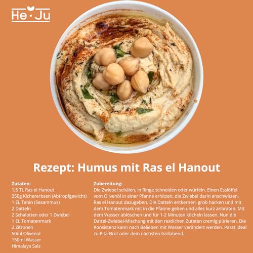 Foto von He-Ju Ras el Hanout Gewürz-Mischung 250 g Gewürz Ras el Hanout, vegan, glutenfrei, ohne Zuckerzusatz