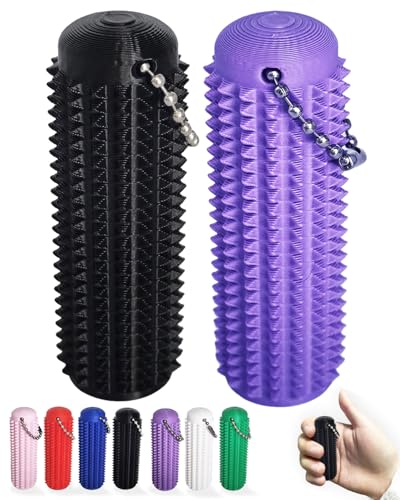Little Ouchies Pain Fidget Toys for Adults, Spiky Sensory Anxiety Relief Stimming Tools, Pocket Stress Fidget Keychain with Spiky Texture, Pain Stim Fidget for Adults Anxiety Management (2-Pack)