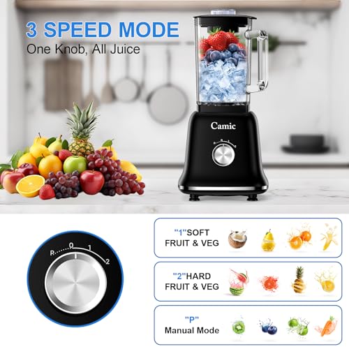Camic 750W Glass Blender with Travel Cup - Save with Code WC9H8ISX