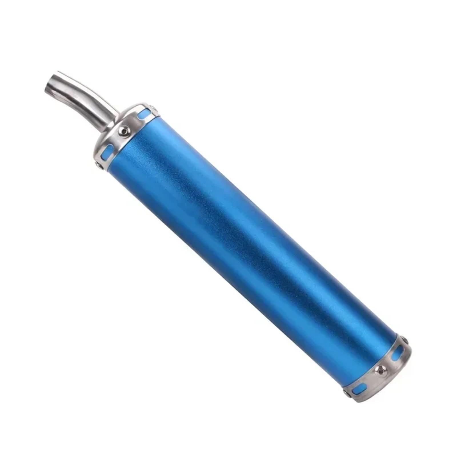 Tłumik końcowy Tłumik wydechowy motocykla, 20mm wlot uniwersalny metalowy tłumik wydechowy 2-suwowy motocyklowy tłumik typu slip-on układ wydechowy samochodowy(B)