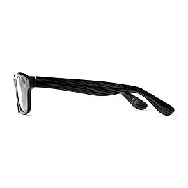 Foster Grant Conan Multifocus Rectangular Reading Glasses, Black and Milky Grey/Transparent, 54 mm + 3.5 (5010366-350)