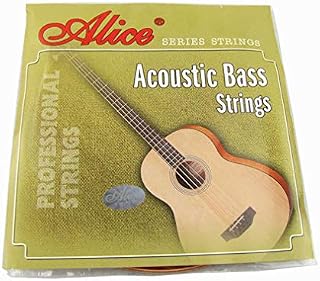 Musiclily Alice Nickel Wound 4-String Acoustic Bass Guitar Strings Set, Regular Light