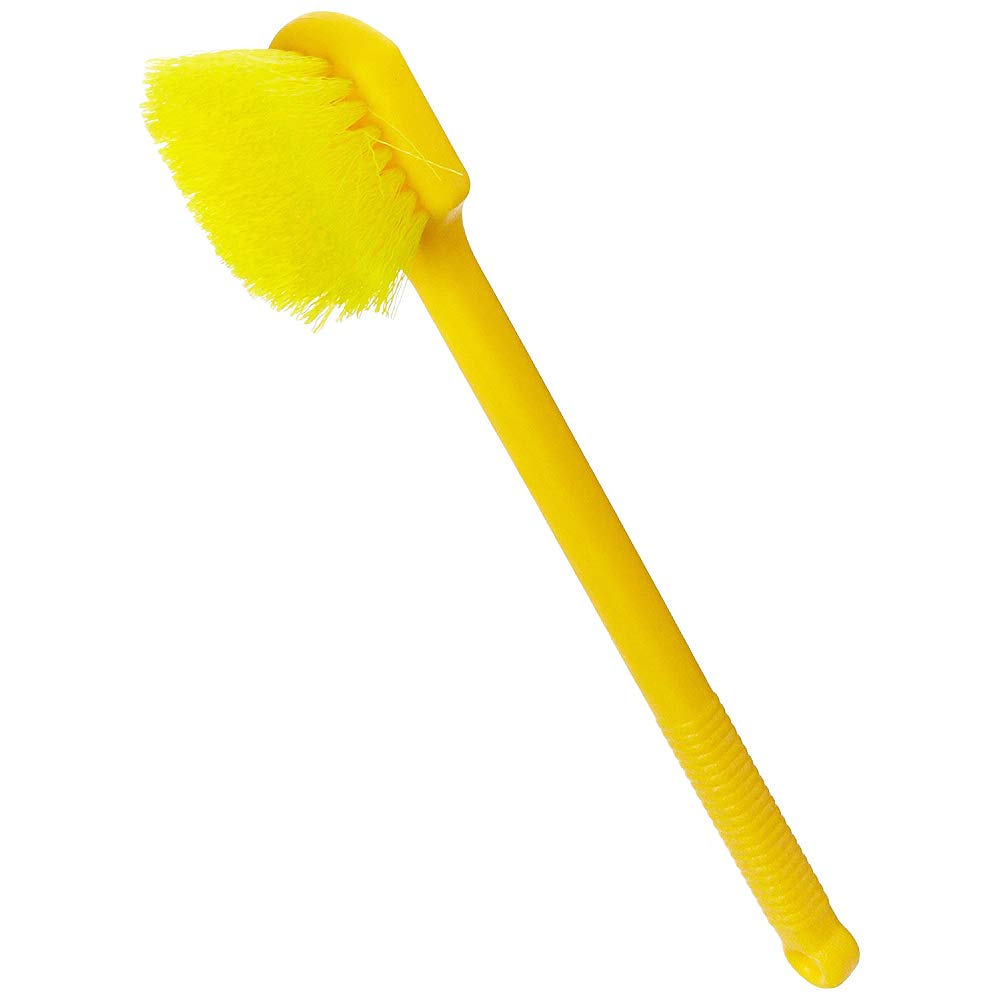 🔥 Crazy Deals Rubbermaid Commercial Long Plastic Handle Utility Pot Scrubber Brush, Yellow