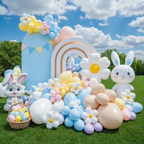 Babenest 7.2Ft Baby Blue Wedding Arch Cover, Spandex Fitted Backdrop for Photography, Round Top Chiara Stand for Party Ceremony Birthday Baby Shower Anniversary Decoration by Babenest - Used condition - Image 2
