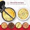 Holstein Housewares Stainless Steel 2 Section Omelet & Frittata Maker, Non Stick Coating, Easy To Clean, Indicator Lights, Compact Storage, Prepare Versatile Recipes in Minutes. 2 Portions, Yellow #5