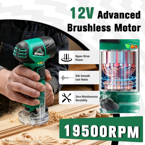 Batoca 12V Cordless Palm Router