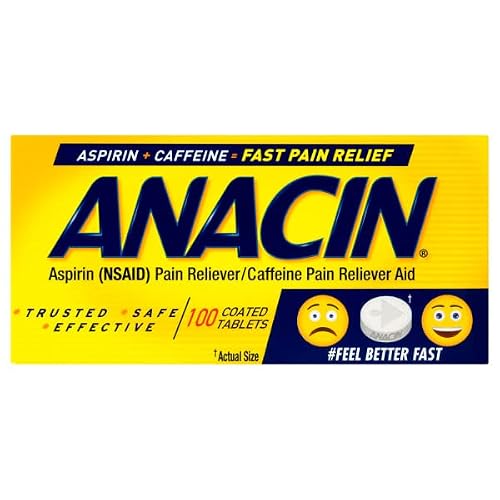 Fast Pain Relief - Anacin Tablets, 300 Coated Tablets, Box #TOP20