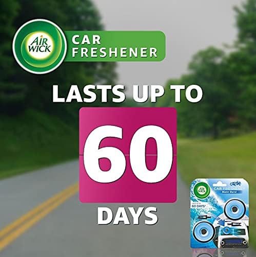Air Wick Car Freshener Vent Clip, Water Burst Fragrance, 2 Clips per Pack, Pack of 3, Total 6 Clips
