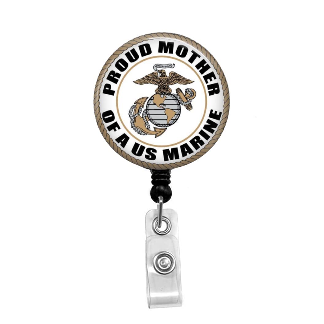 Proud Marine Mom Badge Reel