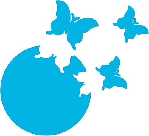 Miniatura 8 de CREATCABIN 1 juego de calcomanías de espejo de mariposas 3D grandes, decoración de pared de mariposas, espejos extraíbles, calcomanías de murales de