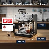 De'Longhi La Specialista Arte - Espressomaschine 3 Getränkevoreinstellungen | Siebträgermaschine mit Manuellem Milchaufschäumer, 15-stufiges Mahlwerk, 3 Temperaturstufen, Barista-Kit, Metall, EC9155.MB – Ansicht 8