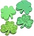 Saint Patrick's Foam Shamrocks Shapes Glitter Green, Glitter Lime Green and Green Assortment (2 Packs/24 Count)