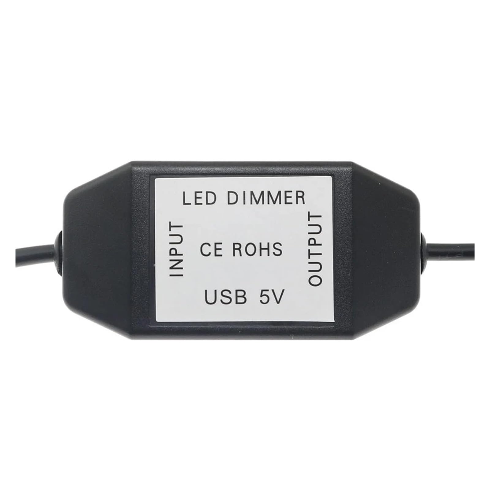 Interruttore dimmer a manopola LED 5V DC Cavo di prolunga USB femmina-maschio con controller rotativo Bianco Nero for striscia luminosa a LED(White)