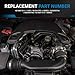 Aumzong High Output Alternator Compatible with 2012-2023 Jeep Wrangler & Gladiator 3.6L 12V 160A 6-Groove Pulley Replacement #56029597AA
