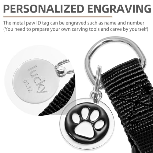 PUPTECK No Pull Dog Harness Soft Adjustable Basic Nylon Step in Puppy Vest Outdoor Walking with ID Tag