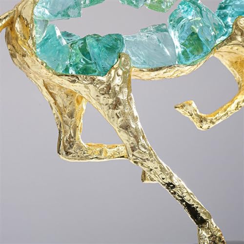 Déco maison chic avec la statue de cheval vert, un art de table unique - 6