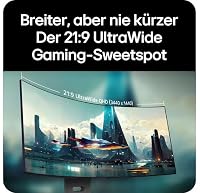 LG Ultragear™ 34GX900A-B.AEU (34 Zoll) 21:9 Curved 800R UWQHD OLED Gaming-Monitor, 240Hz, AMD FreeSync™, DisplayHDR™ True Black 400, 2X HDMI 2.1, USB-C (65W), Schwarz – Ansicht 4
