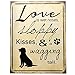 Barnyard Designs Love Is Sloppy Kisses Wagging Tail Dog Retro Vintage Tin Bar Sign Country Home Decor 10