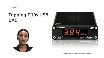 Topping D10s HiFi USB DAC - ES9038Q2M DAC XMOS XU208 PCM384kHz
