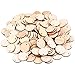 25mm 1 inch Blank Wood Circle Pendants Round Wooden Disks with Hole Favor Tags Pendant Embellishments Pack of 100