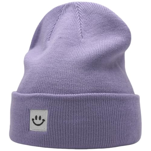 Image of 55cube Unisex Winter Beanie Hats Warm Thick Knit Cuffed Skullcaps