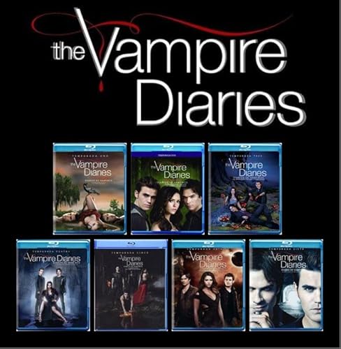 Vampire Diaries: Seasons 1-7 HBO Blu-ray Collection - The Complete First, Second, Third, Fourth, Fifth, Sixth, & Seventh Seasons (Season 1, 2, 3, 4, 5, 6, 7) [Spanish Artwork]
