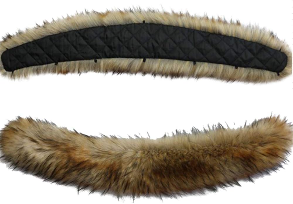 Faux Fur Collar Scarf Hood Collar Shawl Stole Neck Warmer for Winter Coat - Image 5