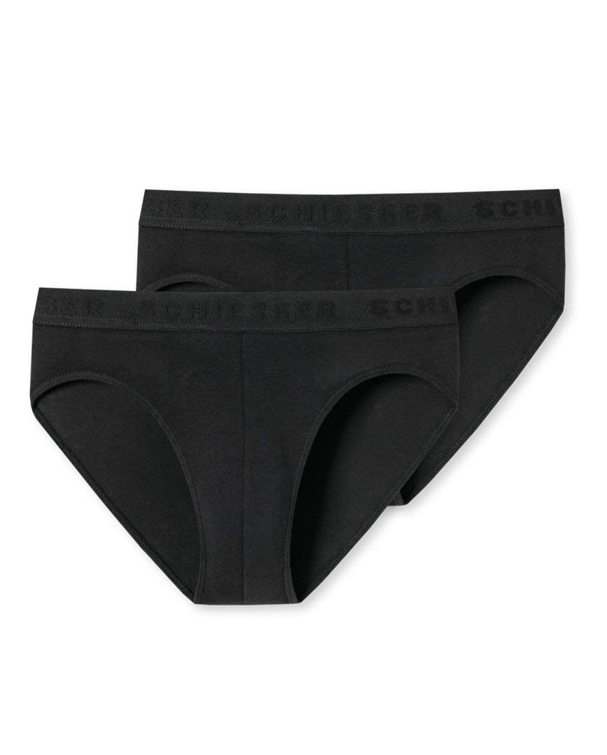 Schiesser 173533 Lot de 4 slips 95/5, Schwarz, 14 ans
