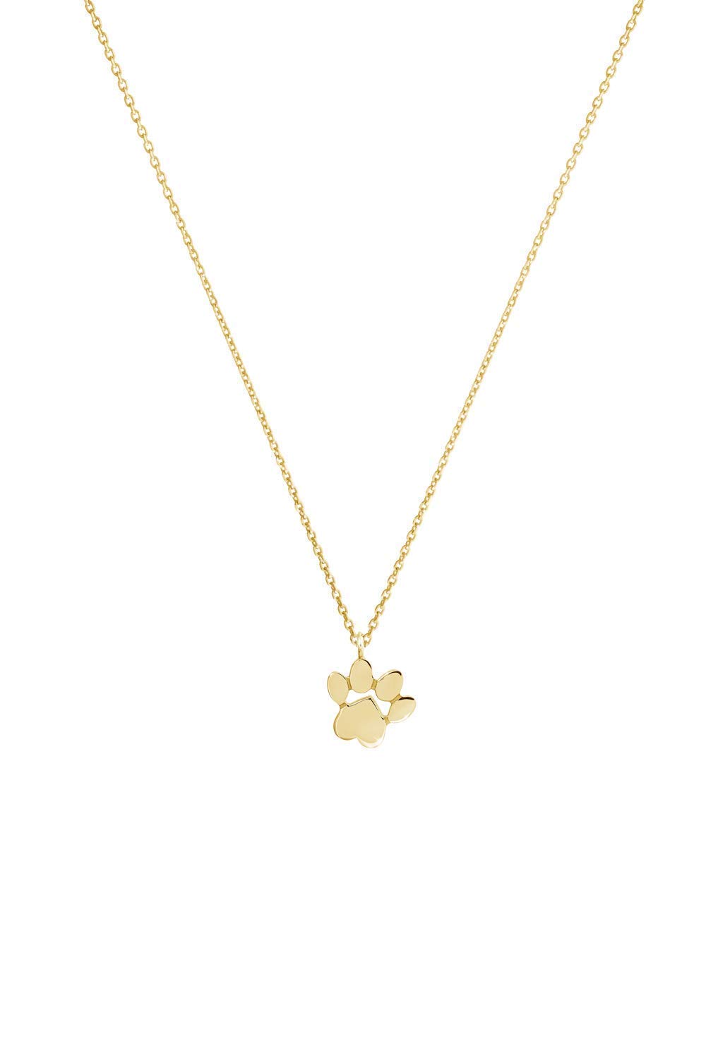 tiny paw print necklace