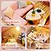 DIY Miniature Dollhouse Kit, AngKng Lovely Tiny House Kit with Furniture and LED Light, Wooden Mini House Making Kit for Adults & Children, Home Decor Creative Gift for Family/Friends-Pink