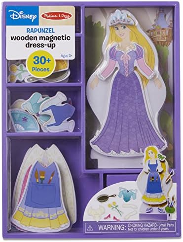 Melissa & Doug Disney Rapunzel Magnetic Dress-Up Wooden Doll Pretend Play Set (30+ pcs)